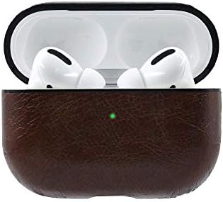 Lynmerry for Airpods Pro Case, Leather Charging Protective Case Cover for AirPod Pro / 3 Generation Earphones Accessories (Coffee)