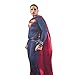 Adult Superman of Steel Costume Superhero Cosplay Zentai Cape (Small, Red)