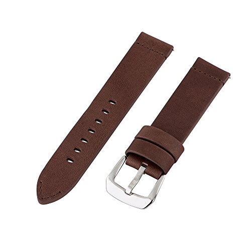 Clockwork Synergy Dapper Collection - 21mm Brown Aged Leather Watch Band Clockwork Synergy Dapper Collection - 21mm Brown Aged Leather Watch Band