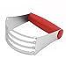 ISSIKI Kitchen Pastry Cutter Red Stainless Steel - Professional Baking Dough Blender with Blades