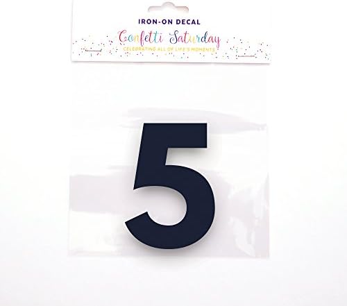 Birthday Shirt 5 Decal, Navy Matte