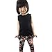 Jastore Girls Baby Sets 3PCS Sleeveless Shirt/Tops + Floral Pants + Headband Vogue Clothes (5-6 Years)