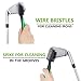 Yoport Golf Club Brush and Club Groove Cleaner 2 Ft Retractable Zip-line Aluminum Carabiner, Lightweight and Stylish, Ergonomic Design, Easily Attaches to Golf Bag(Green)
