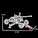 2pcs MoTu 3D Metal Nano Puzzle UK Bofors Anti-Aircraft Gun + Type 92 Infantry Gun Model Kits W21105-06 DIY 3D Laser Cut Jigsaw Toys