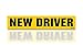 Zone Tech New Driver Effective Car Magnet Black Block Lettering on Neon Yellow Background 3 X 12-1 Pack