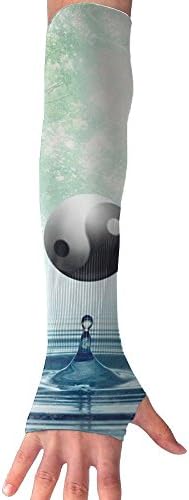 HBSUN FL Unisex Yin-Yang Anti-UV Cuff Sunscreen Glove Outdoor Sport Riding Bicycles Half Refers Arm Sleeves