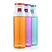 Contigo Jackson Water Bottles, 24oz, Tangerine/Radiant Orchid/Grayed Jade, 3-Pack
