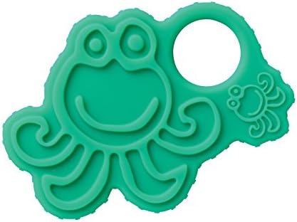 oogaa Home Octopus Teether Easy Clean, Baby Safe High-Grade Silicone, Green