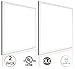 2 Pack LED panel light 2x2 Ft 40W Dimmable,0-10v, 4500 Lumen,100-277v, White Frame, 5000K (Daylight), UL Listed, DLC-Qualified