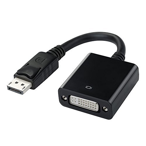 VicTsing DisplayPort to DVI Male to Female Adapter 1080p for Monitor Projector(Black)
