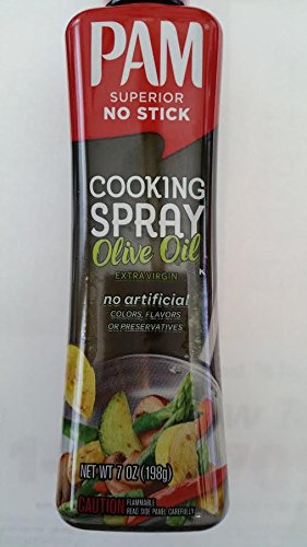 Pam Superior NO STICK Cooking Spray Olive OilExtra Virgin (1-Bottle) (NET WT 7 OZ)