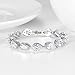 SELOVO Women's Wedding Bridal Bracelet Cubic Zirconia Silver Tone