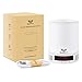 SAVFY Bedside Lamp Light Night, Bluetooth Speaker with LED Touch Sensor and Alarm Clock, Hands-Free Speakerphone with Mic, Best Gift for Men Women Teens Kids Children Sleeping Aid White