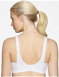 Glamourise sostén deportivo con soporte medio y cobertura completa, talla grande, para mujer
