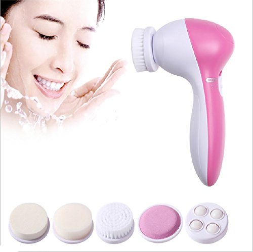Vinmax Facial Cleansing Brush Body and Face Scrubber - 5 In 1 Electric Facial Cleansing Kit