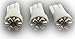 VMS Racing 5pc CAB ROOF Lights COVERS in SMOKE CRL 264142BK with (Super WHITE LED Bulbs) Compatible with FORD F250 F350 F450 F550 F650 Superduty Excursion (with 5 LED Super White Bulbs) 1999-2016