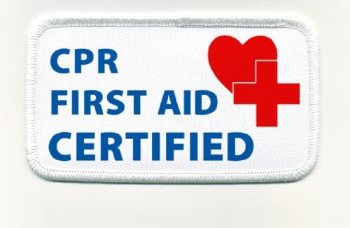 Creative Clam Cpr First Aid Certified Heroes Rectangle Sew-on Patch