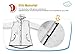 Kids Transparent Button Raincoat, Boys Girls Hooded Rain Jacket, Lightweight Rain Wear (A, L)