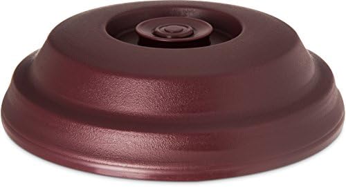 Dinex DX117361 Insulated Meal Delivery Dome, 9.5" Diameter, Low Profile, 2.62" Height, 9.88" Width, 9.88" Length, Urethane Foam, Cranberry (Pack of 12)