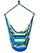 SueSport Hanging Rope Chair - Swing Hanging Hammock Chair - Porch Swing Seat - with Two Cushions - Max.265 Lbs, Blue