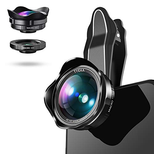 Tycka Portable Phone Camera Lens kit, 110° 0.6X Wide Angle Lens, 15X Marco Lens, Portable case and Microfiber Cleaning Cloth for iPhone Samsung Sony and More - Thumbnail 7