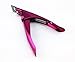 Yueton Color Coated Stainless Steel False Nail Tip Clipper Cutter Trimmer Manicure Pedicure Nail Art Tool (Purple)