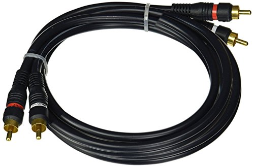iMBAPrice 2RCA Male to 2RCA Male Home Theater Audio Cable - 6 Feet - Black