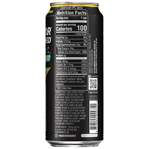 Rockstar Punched Aguas Frescas Pineapple LTO 16oz 12pk Pricepulse
