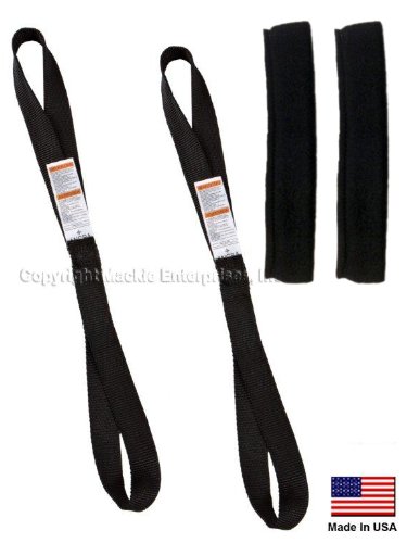 Ancra Tiedowns 18" Tie Down Extension w/ Fleeces - Black