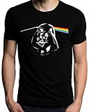 The Nakin Funny Pink Floyd Darth Vader Dark Side Of The Moon Star Wars T-Shirt Large Black