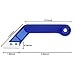 2 Pieces Tile Grout Saw Angled Grout Saw with 4 Pieces Extra Blades Replacement for Tile Cleaning