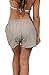 Cotton Natural Women's Embroidered Shorts (Small) (XLarge, Brown)