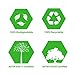 Truebion Eco Friendly, 100% Biodegradable & Compostable Certified ASTM D5511 D5526,Thank You T-Shirt Grocery Shopping Bags - 500 Count