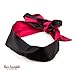 Sexy Adult Black Leather Flirting Flogger Whip Toy with Bonus Blindfold Restraint Accessory. 40 Supple Tails - Ideal for Cosplay Fantasy, Costumes, Photo/Video Props, Role Play and Bondage Fun.
