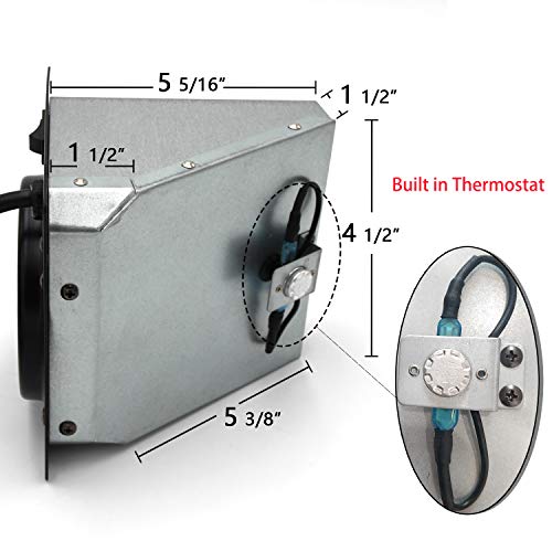 Hongso Replacement VentFree Wall Heater Fan, Vent Free Blower