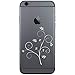 Pretty Floral Branch Vinyl Cell Phone Decal for Smartphone (White 2