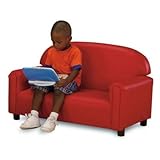 Brand New World Preschool Premium Vinyl Upholstery Sofa -Red