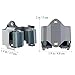 NUOLUX Mop and Broom Holder Wall Mounted Garden Storage Rack 5pcs (Grey)