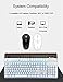 Wireless Gaming Keyboard and Mouse Combo White LED Backlit Ultra-Thin Rechargeable Keyboard and Soundless Mouse with Ergonomic Waterproof Dustproof Lage Mouse Pad for PS4,Xbox One,Desktop,PC