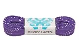 Purple 84 Inch Waxed Skate Lace - Derby Laces for Roller Derby, Hockey and Ice Skates, and Boots