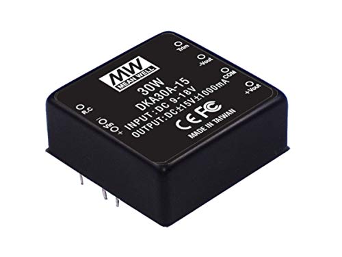 MEAN WELL DKA30C-05 -/+5V -/+250~-/+2500mA 25W DC-DC Regulated Dual Output Converter DC/DC Converter