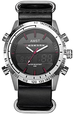 Imported New AMST LED Digital Analog Dual Display Quartz Sport Military Watches