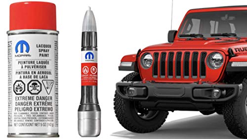 Mopar PRC Firecracker Red ​​2018 Jeep JL Wrangler Touch Up Paint Genuine 5 oz Aerosol Spray can ​6102727AB