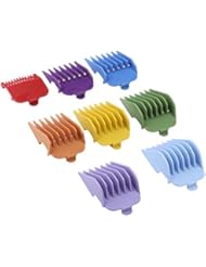 8 Color Professional Hair Trimmer/Clipper Coded Cutting Guides/Combs #3170-400- 1/8â€ to 1 -Great for Most Size Wahl Clippers/Trimmers