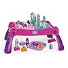 Fisher Price Build ‘n Learn Table by MEGA BLOKS, 30 Pieces, Portable Table, Ideal for Ages 1 and Up, Pink​
