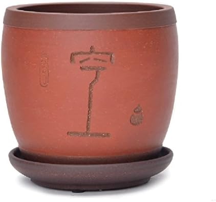 Peaceip Chinese Ceramic Flower Pot vase Indoor Container Planter For Succulent Plant Orchid Desktop Balcony Decoration Flowerpot (color : #1)