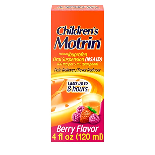 Motrin Children's Oral Suspension, Ibuprofen,Pain Relief, 4 Oz on