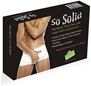 "SOSOLID" Ultimate Strong Maximum Virilty Male Herbal Sexual Enhancement 500mg Capsules (12)