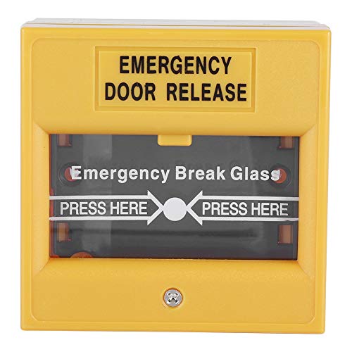 Emergency Exit Push Button, Emergency Button, Door Release Emergency Push Button, Fire Emergency Exit Alarm Button Release Security Glass Break Alarm Button for Home Security