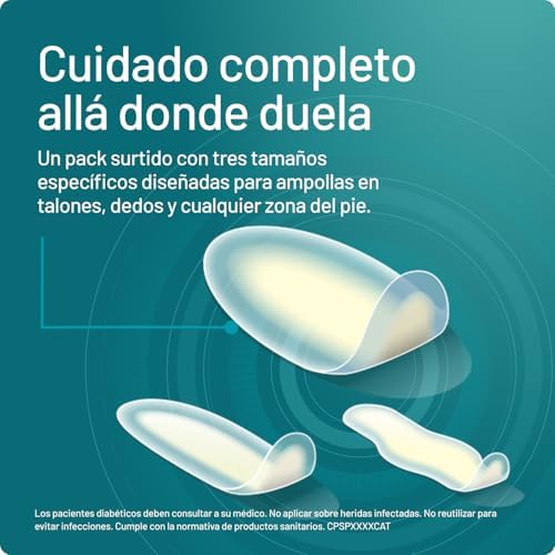 AMPOLAS COMPEED sortidas, curativos hidrocolóides contra chafing, Pack 2 x 6 unidades.